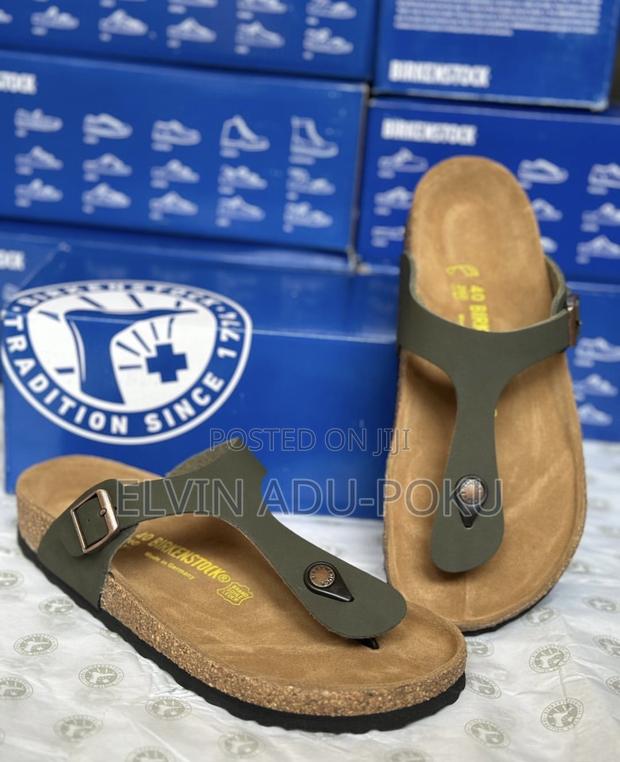 Birkenstock Nubuck Leather Thyme “ Olive Green” · Photo 1