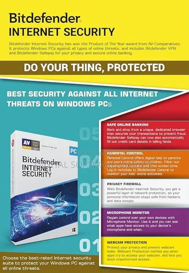 Bitdefender Internet Security 5 Device 2 Year · Photo 2