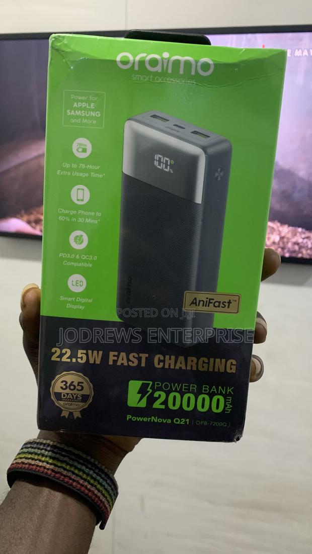 Oraimo Powernova Q21 20000mah 22.5w Power Bank · Photo 2