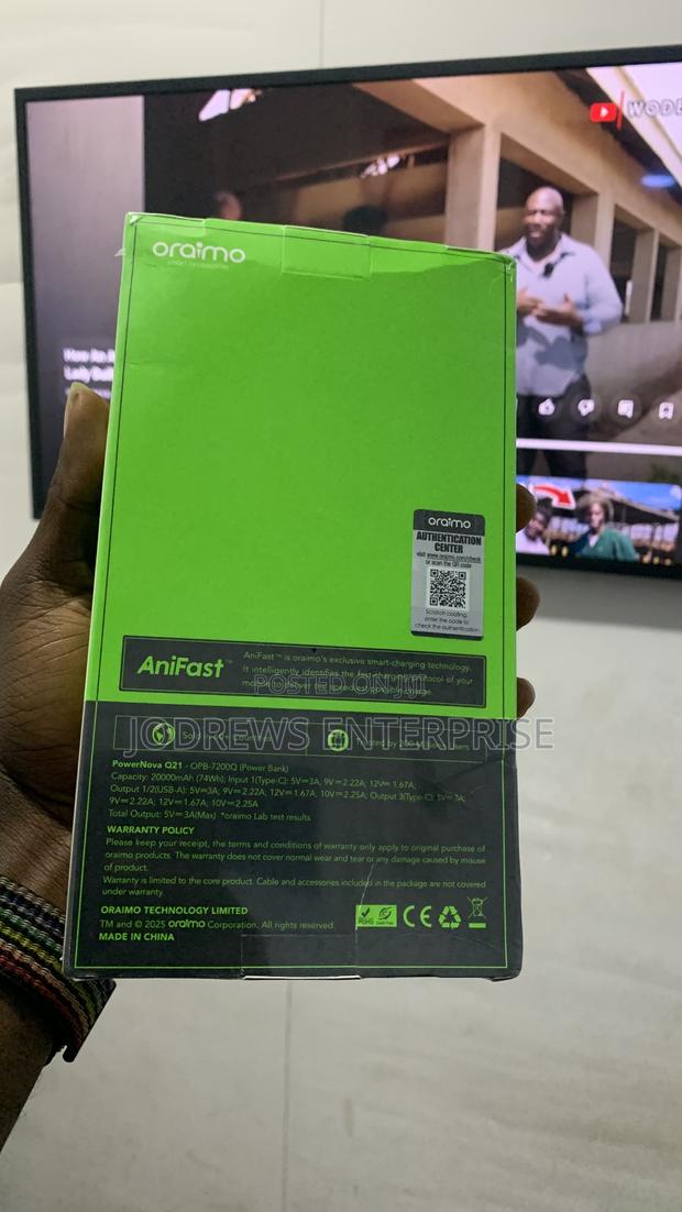 Oraimo Powernova Q21 20000mah 22.5w Power Bank · Photo 4