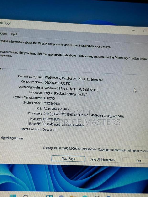 New Laptop Lenovo ThinkPad X260 8GB Intel Core I5 SSD 256GB · Photo 4