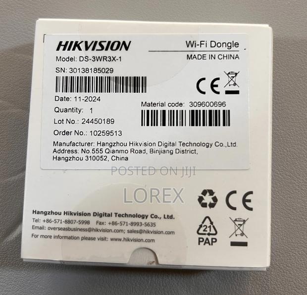Hikvision Wifi Usb Receiver Dongle for DVR/NVR Ds-3wr3x-1 · Photo 2