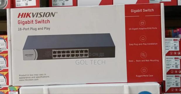 Hikvision Gigabit Switch 16port Plug and Play Rack Mount · Photo 2