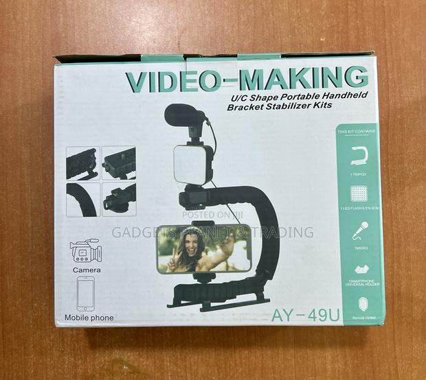 Ay49u Portable Camera Stabilizer With Fill Light Mic · Photo 2