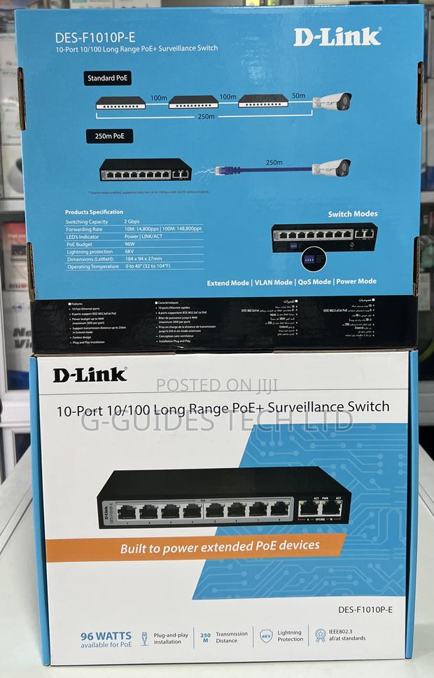 D-Link 10-Port Long Range Poe + Surveillance Switch · Photo 2