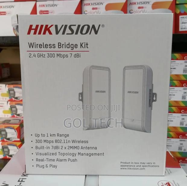 Hikvision Wireless Bridge Kit 2.4ghz 1km Ds-3wf100-Ei-2n · Photo 1