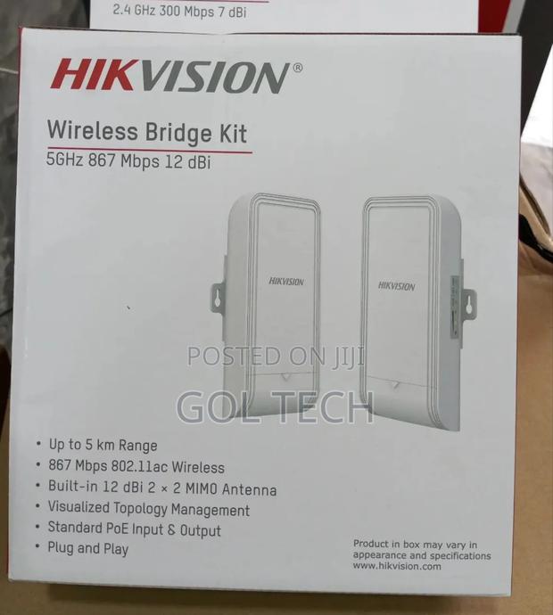 Hikvision Wireless Bridge Kit 5km Range 5ghz Ds-3wf02-5ac/D · Photo 2