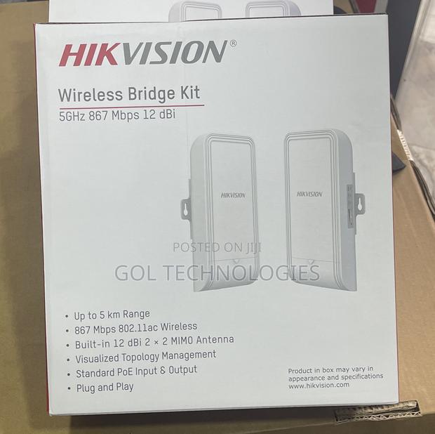 Hikvision Wireless Bridge Kit 5km Range 5ghz Ds-3wf02-5ac/D · Photo 2