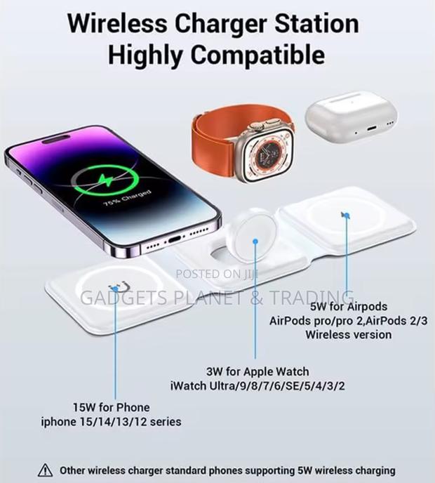 Foldable Super Fast Wireless 3in1 Charger for Apple Products · Photo 3