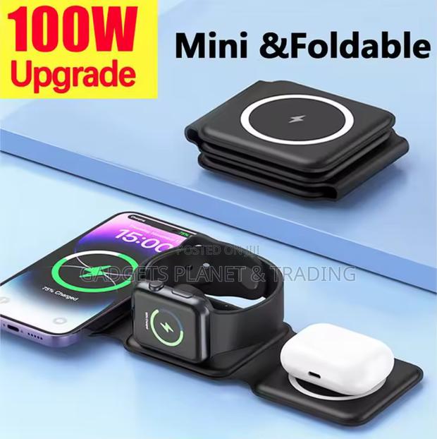 Foldable Super Fast Wireless 3in1 Charger for Apple Products · Photo 1