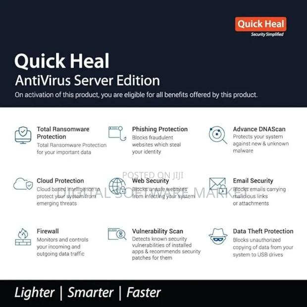 Quick Heal Antivirus Server Latest Version 1 Server, 1 Year · Photo 1