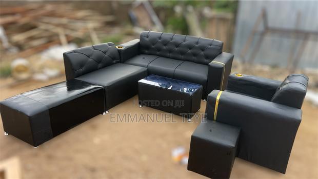 Black Americans Leather Sofa Set (Free Delivery) · Photo 2