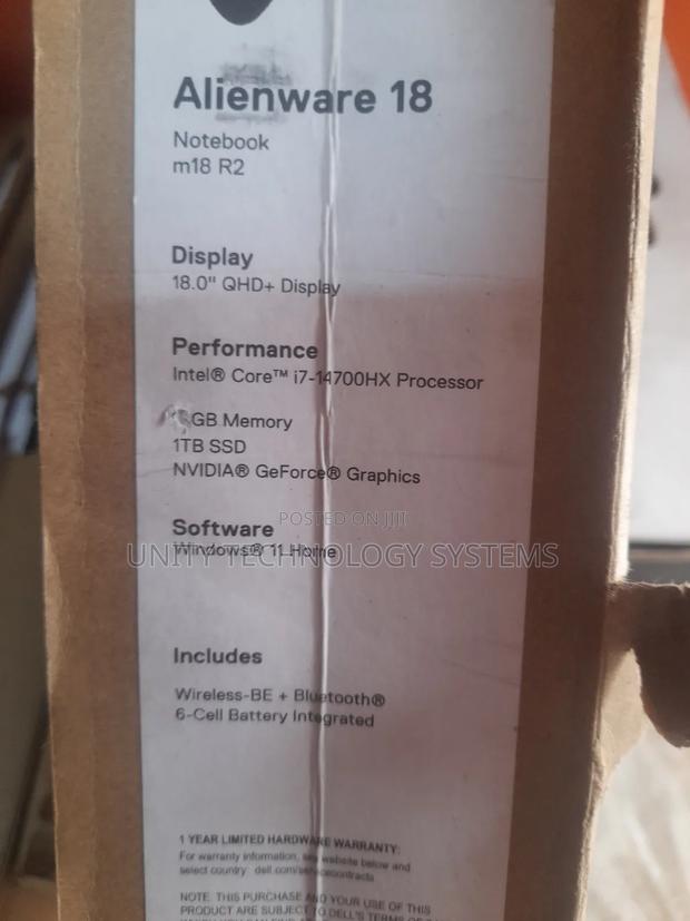 New Laptop Alienware Area-51m 16GB Intel Core I7 SSD 1T · Photo 4
