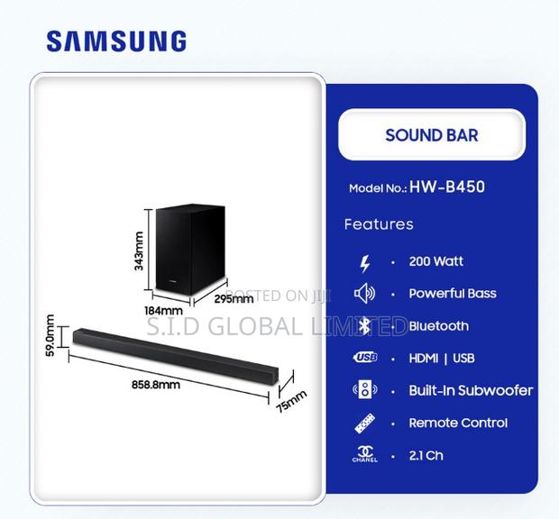 Powerful Bass Samsung B-Series Soundbar Hwb450 · Photo 1
