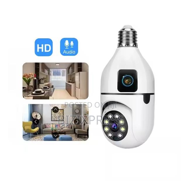 Dual-Lens Bulb Security Camera. · Photo 2