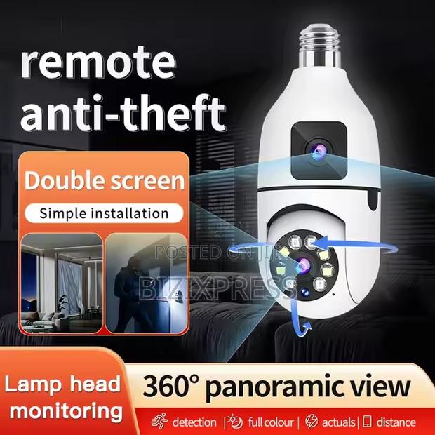 Dual-Lens Bulb Security Camera. · Photo 3