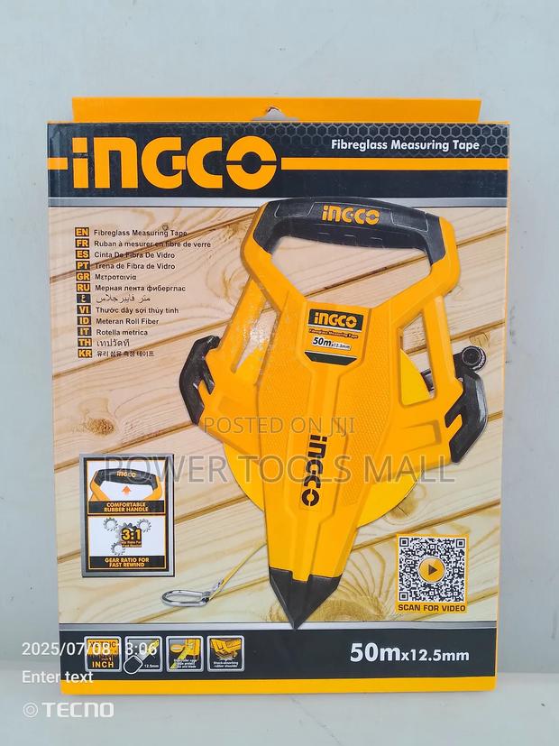 Fibreglass Measuring Tape 50mx12.5mm · Photo 1