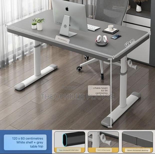 1.2m Manual Adjustable Office Desk / Study Table · Photo 1