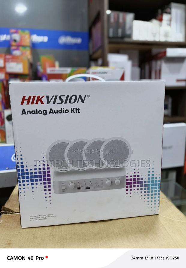 Hikvision Analog Audio Kit + 60w +Amplifier+Ceiling Speaker · Photo 1