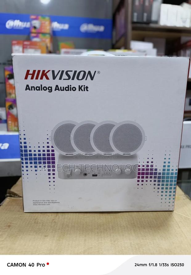 Hikvision Analog Audio Kit + 60w +Amplifier+Ceiling Speaker · Photo 2