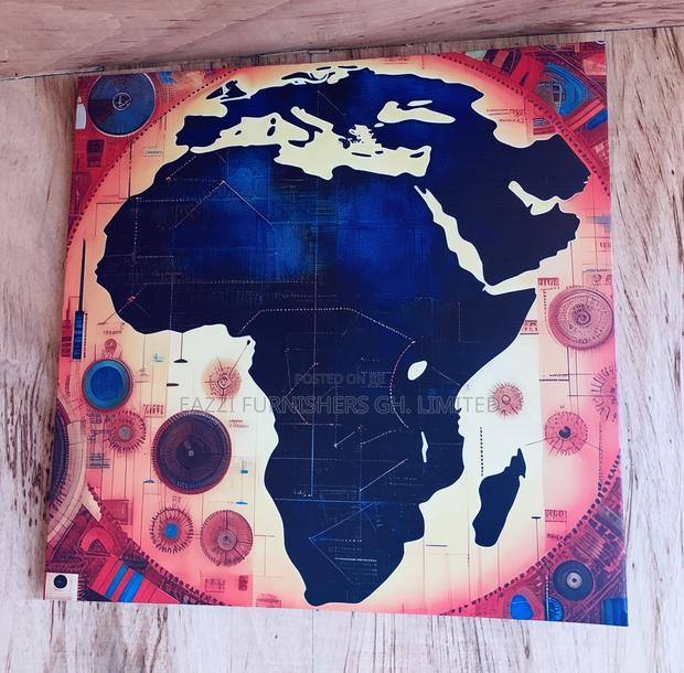 African Globe World Map Single Canvas Wall Arts Frame Decor · Photo 4