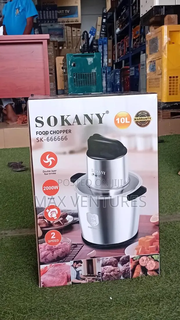 Durable Sokany 10l Food Processor With Stainless Steel Bowl 10l · Photo 1