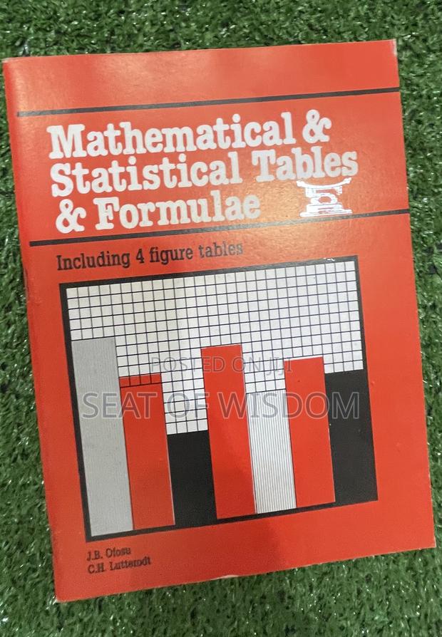 Mathematical Statistical Tables and Formulae · Photo 1