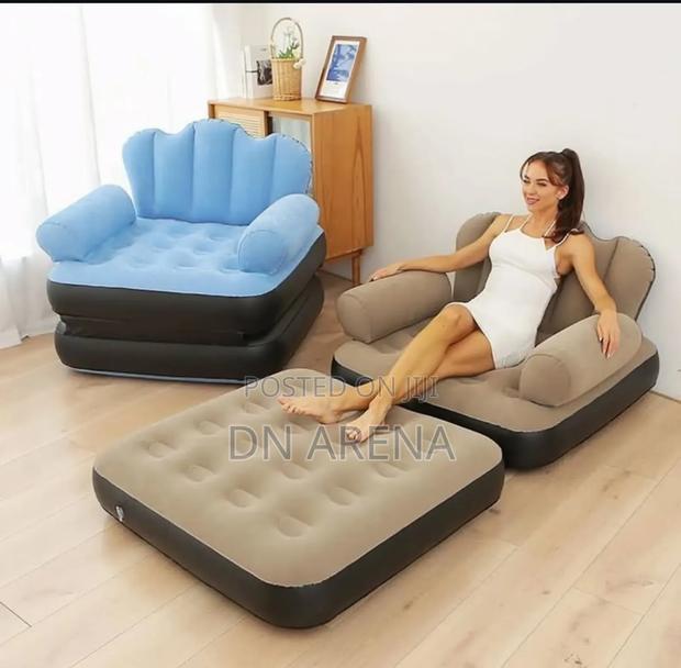 Inflatable Sofa With Air Pump Outdoor Adult Lazy Sofa · Photo 4
