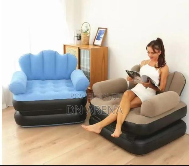 Inflatable Sofa With Air Pump Outdoor Adult Lazy Sofa · Photo 5