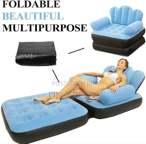 Inflatable Sofa With Air Pump Outdoor Adult Lazy Sofa · Photo 7