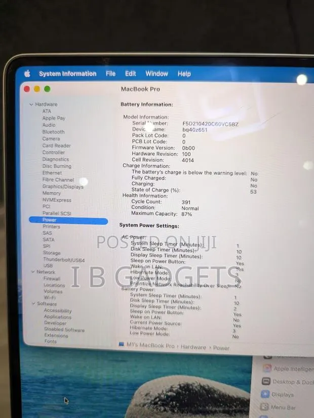 Laptop Apple MacBook Pro 2021 M1 16GB Intel Core i9 SSD 1T · Photo 1