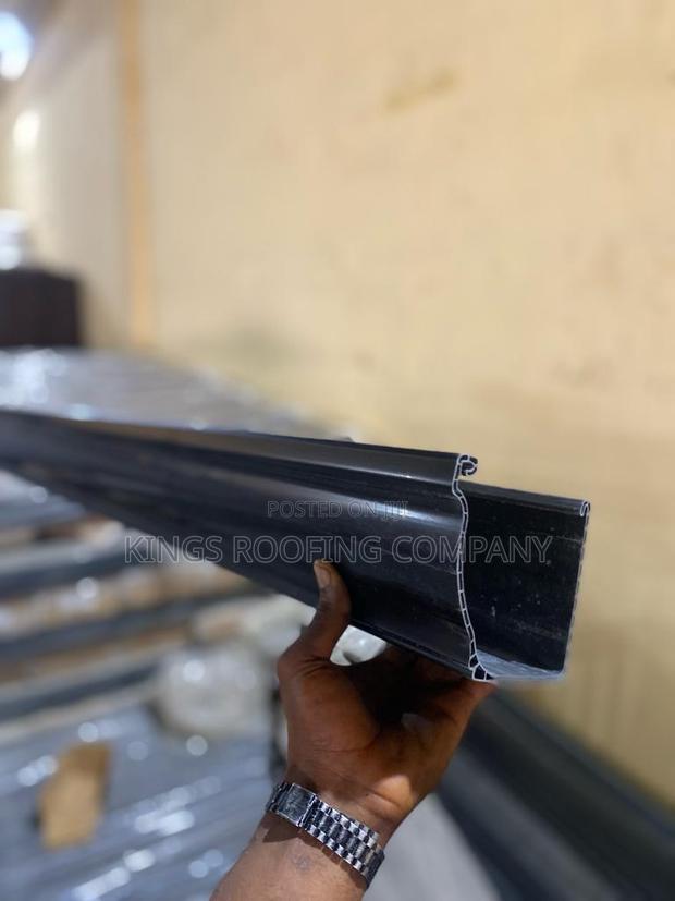 Black Colored Rain Gutters · Photo 1