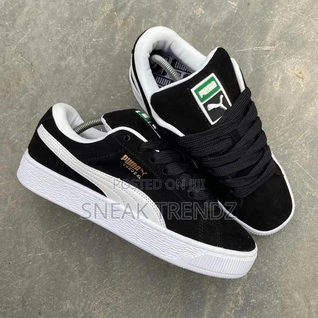 Puma Suede Big Laces Black White · Photo 1