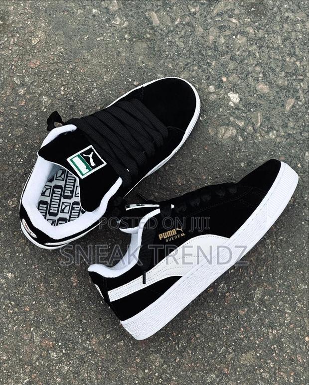 Puma Suede Big Laces Black White · Photo 2