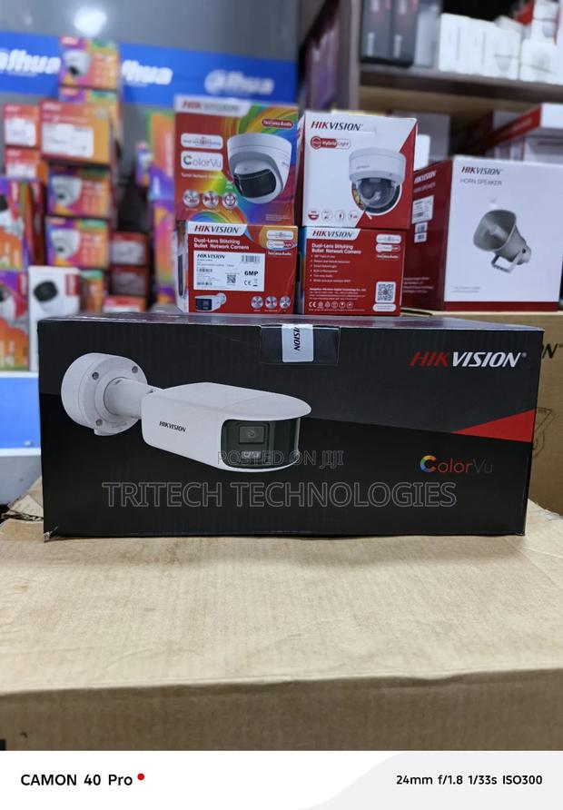 Hikvision 8 Mp Panoramic Colorvu Fixed Bullet Network Camera · Photo 1