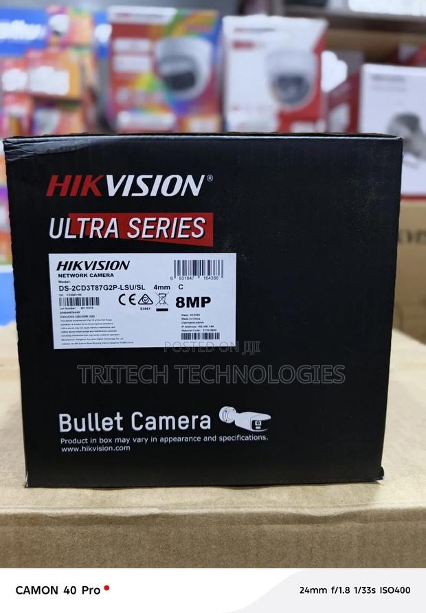 Hikvision 8 Mp Panoramic Colorvu Fixed Bullet Network Camera · Photo 2