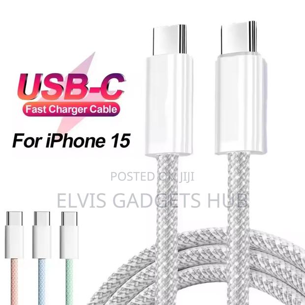 60w iPhone 15/16 Type C to C Nylon Braided Cable · Photo 3