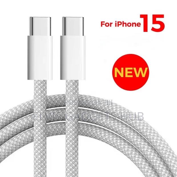 60w iPhone 15/16 Type C to C Nylon Braided Cable · Photo 1