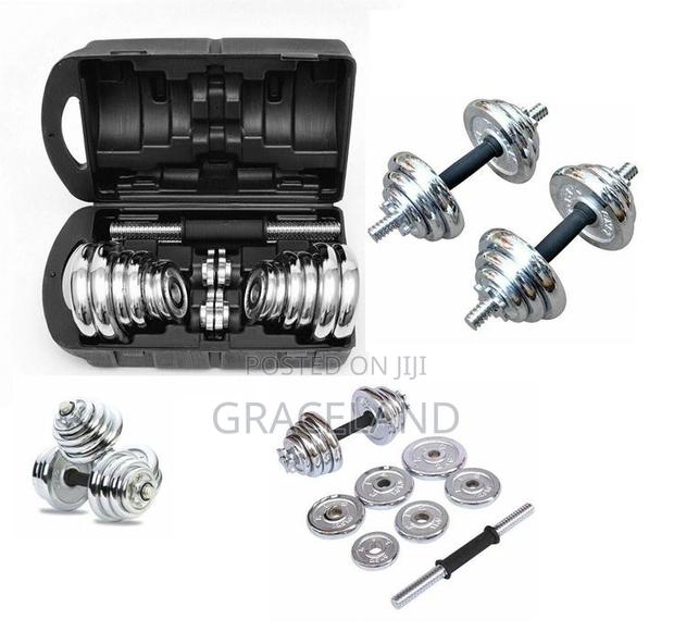 This Is Original Chrome 15 Kg Dumbbell Set Adjustable Gym. · Photo 1