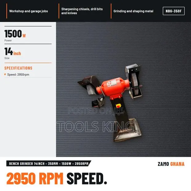 Bench Grinder 14Inch - 350Mm - 1500W - 2950Rpm - NBG-350F · Photo 1