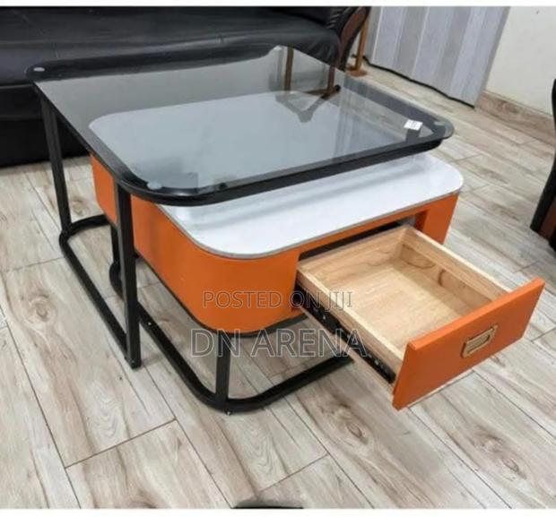 Luxury Coffee Centre Table Glass Top · Photo 2