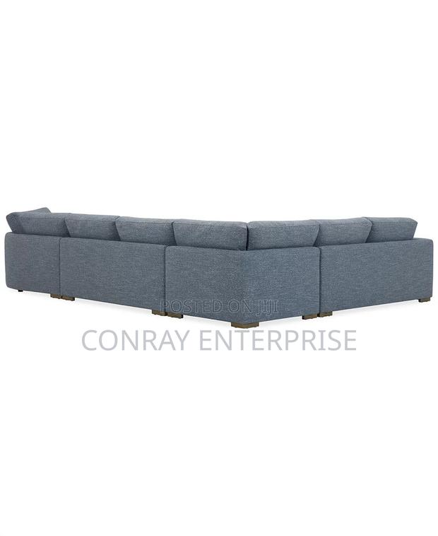 Vasher 166” 4-Pc Fabric Sectional Sofa With Cuddler. · Photo 5
