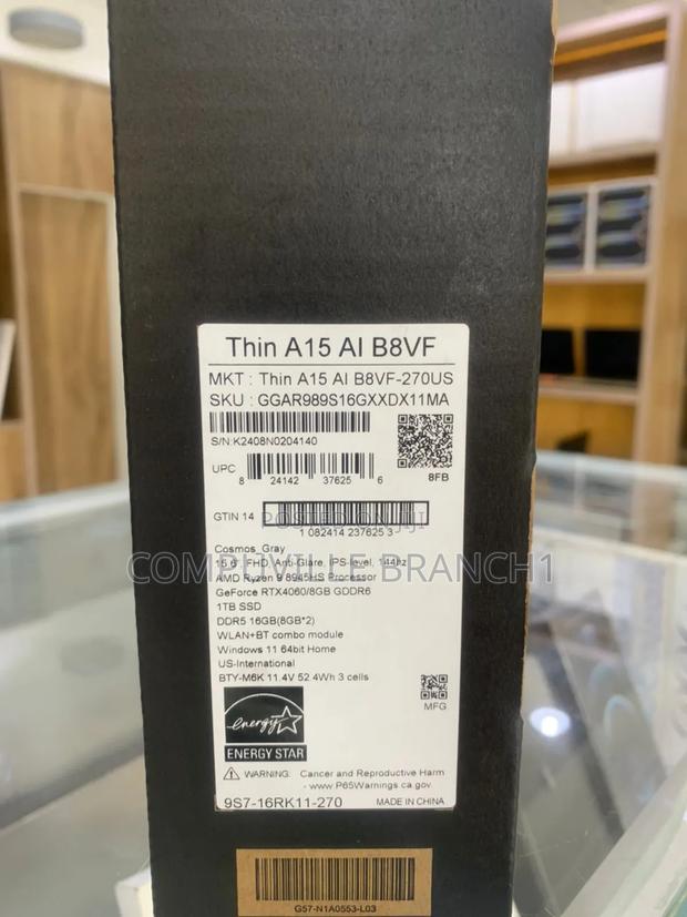 New Laptop MSI GF65 Thin 10UE 16GB AMD Ryzen 9 SSD 1T · Photo 4