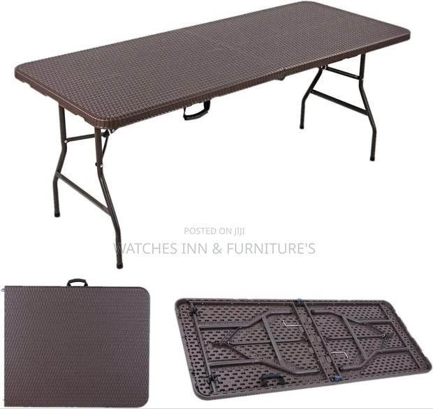 Brown Event Conference Foldable Table 180cm · Photo 1