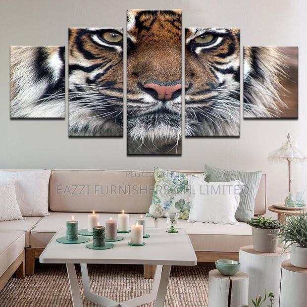 Exotic Tiger Face Wall Arts Canvas Frame Decor · Photo 1