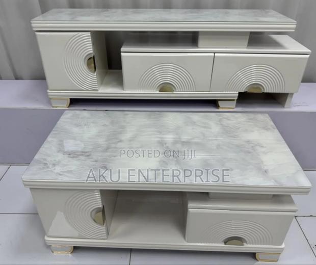 Extendable Tv Stand and Centre Table White, Brown, Black · Photo 7