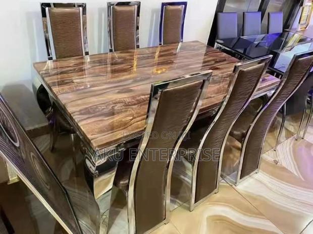 Marble Dinning Table With 6 Chairs · Photo 2