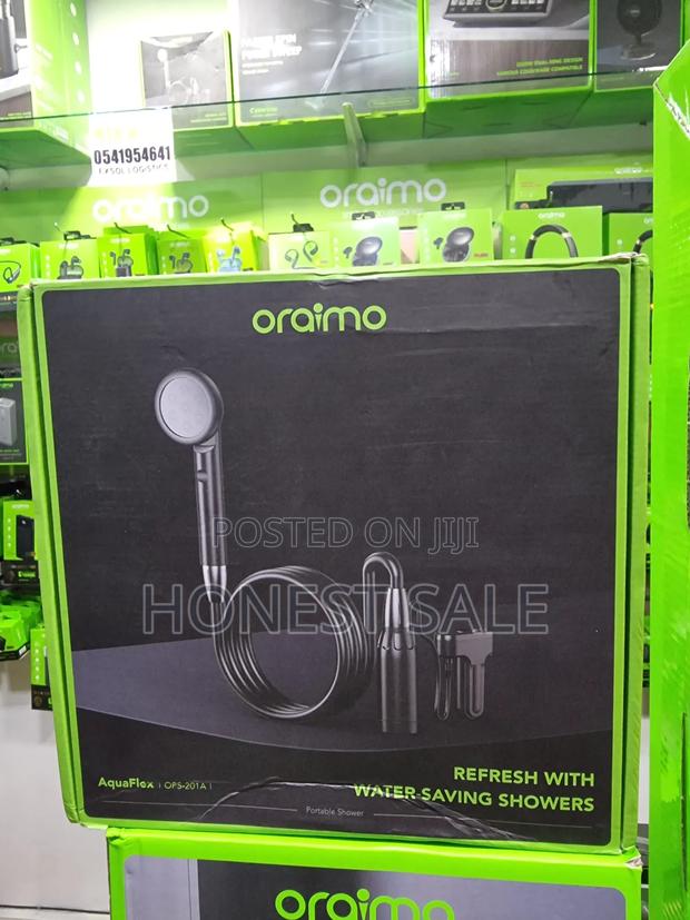 Oraimo Aquaflex Portable Rechargeable Shower Pump · Photo 1