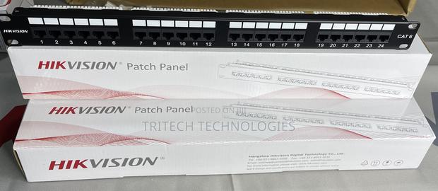 Hikvision Cat6 Patch Panel 24port Gold Plated High Speed · Photo 2