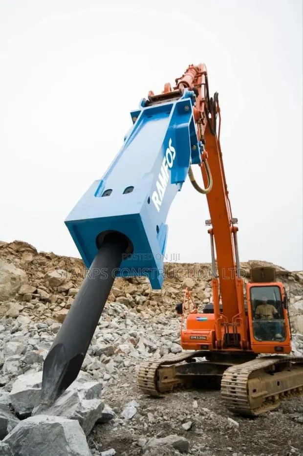 Excavator With Jack Hammer for Rent. · Photo 1